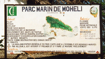 Règlement du parc marin de Mohéli (Comores) - photo : Damien Sicot